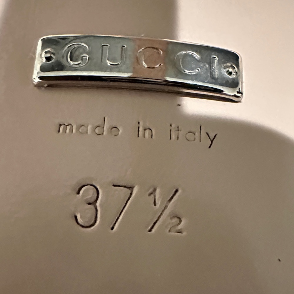 Authentic Gucci Malaga Kid Interlock Black Leather Platform - Picture 15 of 16